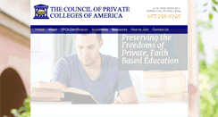 Desktop Screenshot of cpca-edu.us